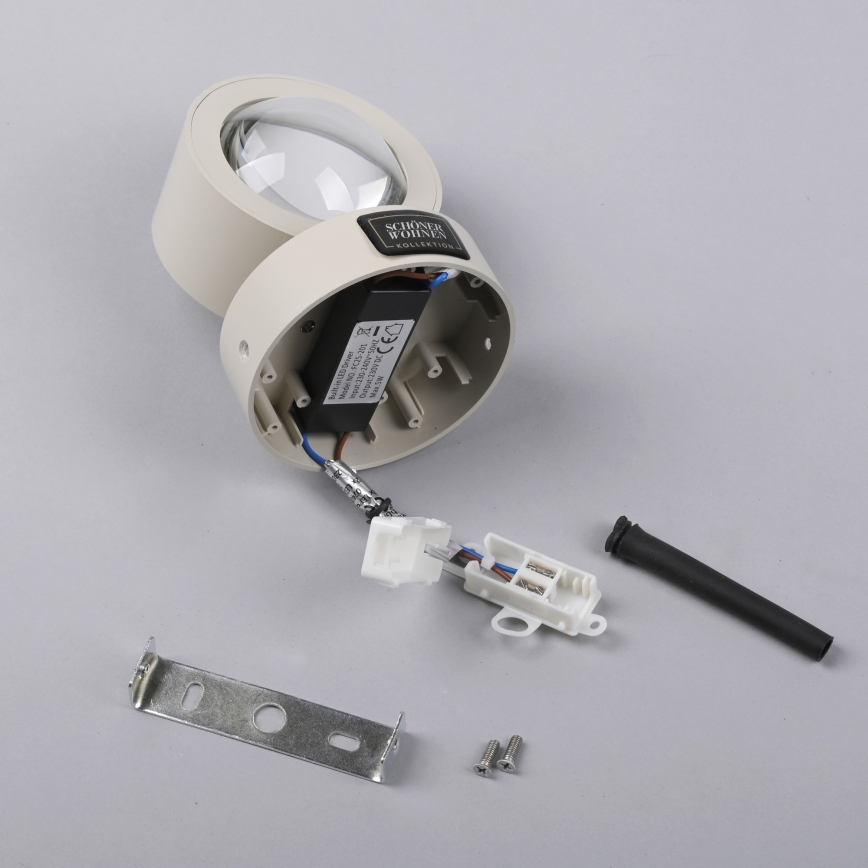 Schöner Wohnen 19331-39 - Aplique de pared LED CHIA 2xLED/2W/230V gris