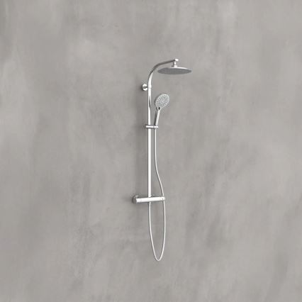 Schütte 60046 - Set de ducha con grifería termostática MADURA FRESH en cromo brillante