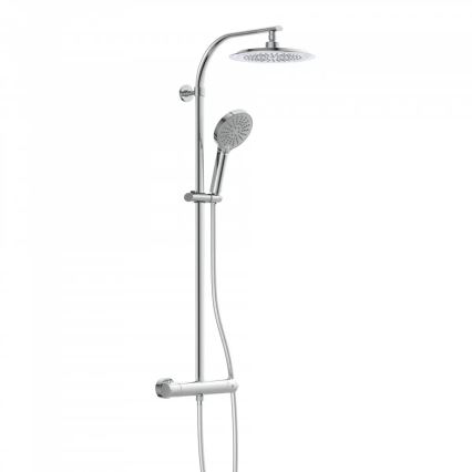 Schütte 60046 - Set de ducha con grifería termostática MADURA FRESH en cromo brillante