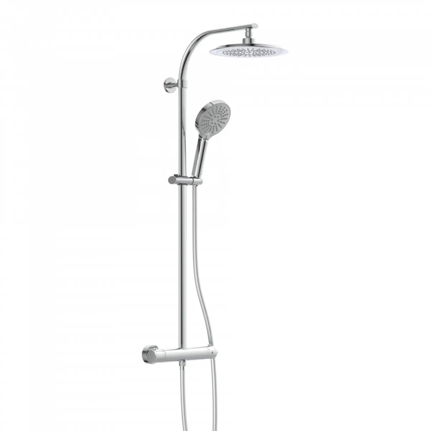Schütte 60046 - Set de ducha con grifería termostática MADURA FRESH en cromo brillante