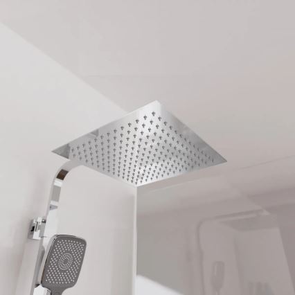 Schütte 60531 - Set de ducha con grifería termostática OCEAN, cromo brillante/antracita