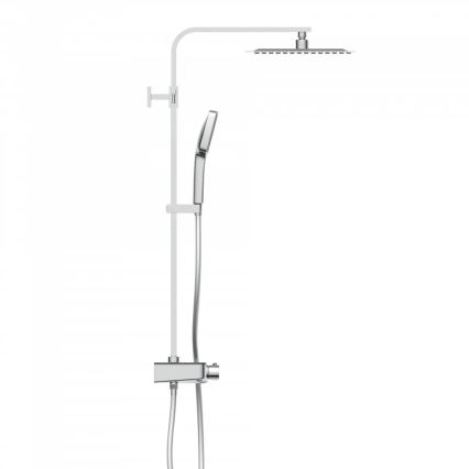 Schütte 60531 - Set de ducha con grifería termostática OCEAN, cromo brillante/antracita