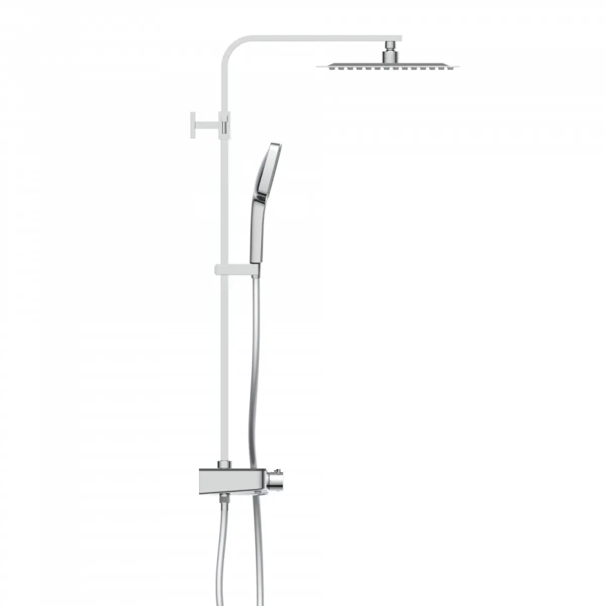 Schütte 60531 - Set de ducha con grifería termostática OCEAN, cromo brillante/antracita