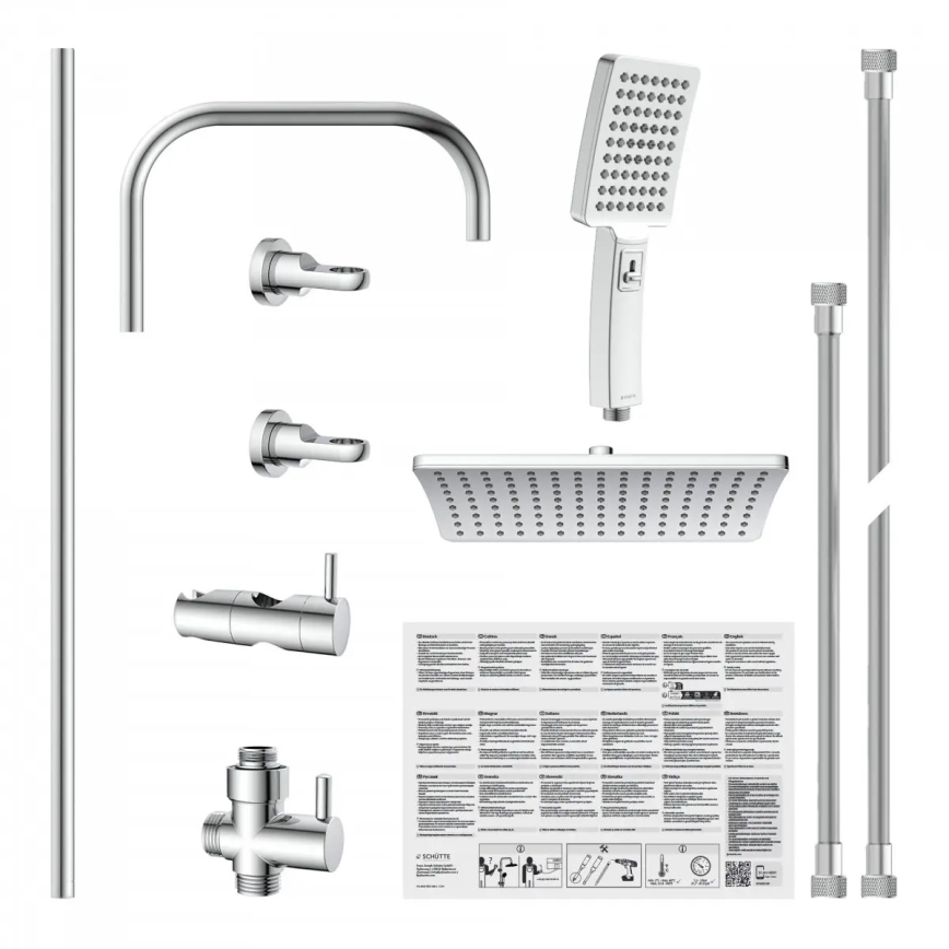 Schütte 60660 - Conjunto de ducha MALLORCA cromo brillante