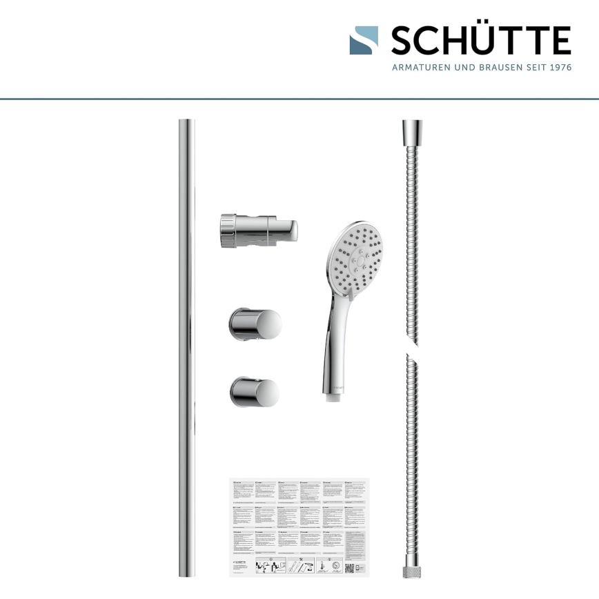 Schütte 64830 - Set de ducha NAPOLI cromo brillante