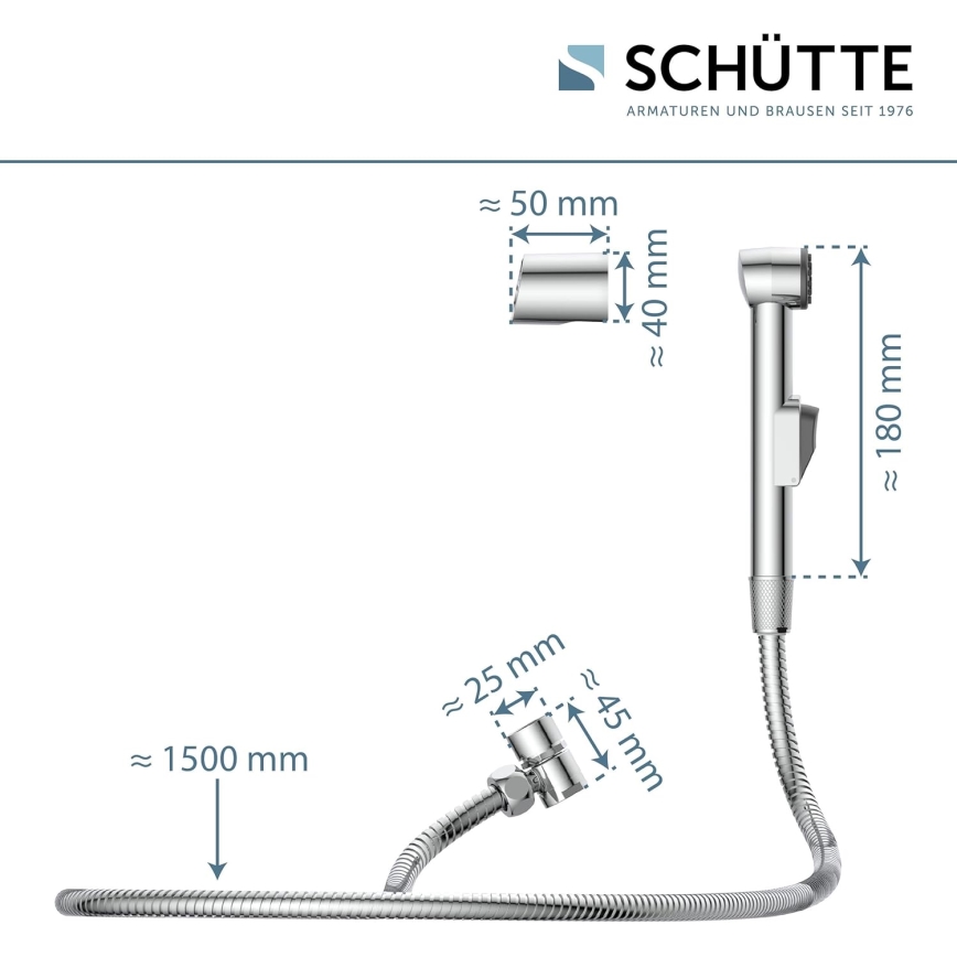 Schütte 78016 - Rociador para lavabo cromado brillante