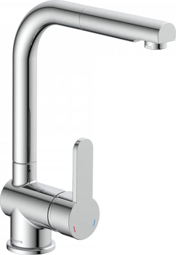 Schütte 79700 - Grifo de cocina con rociador extraíble LONDON, cromado brillante