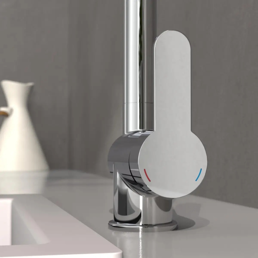 Schütte 79700 - Grifo de cocina con rociador extraíble LONDON, cromado brillante