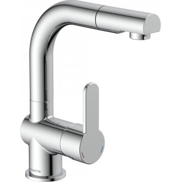 Schütte 79710 - Grifo de cocina con rociador extraíble LONDON, cromo brillante