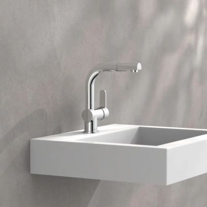 Schütte 79710 - Grifo de cocina con rociador extraíble LONDON, cromo brillante