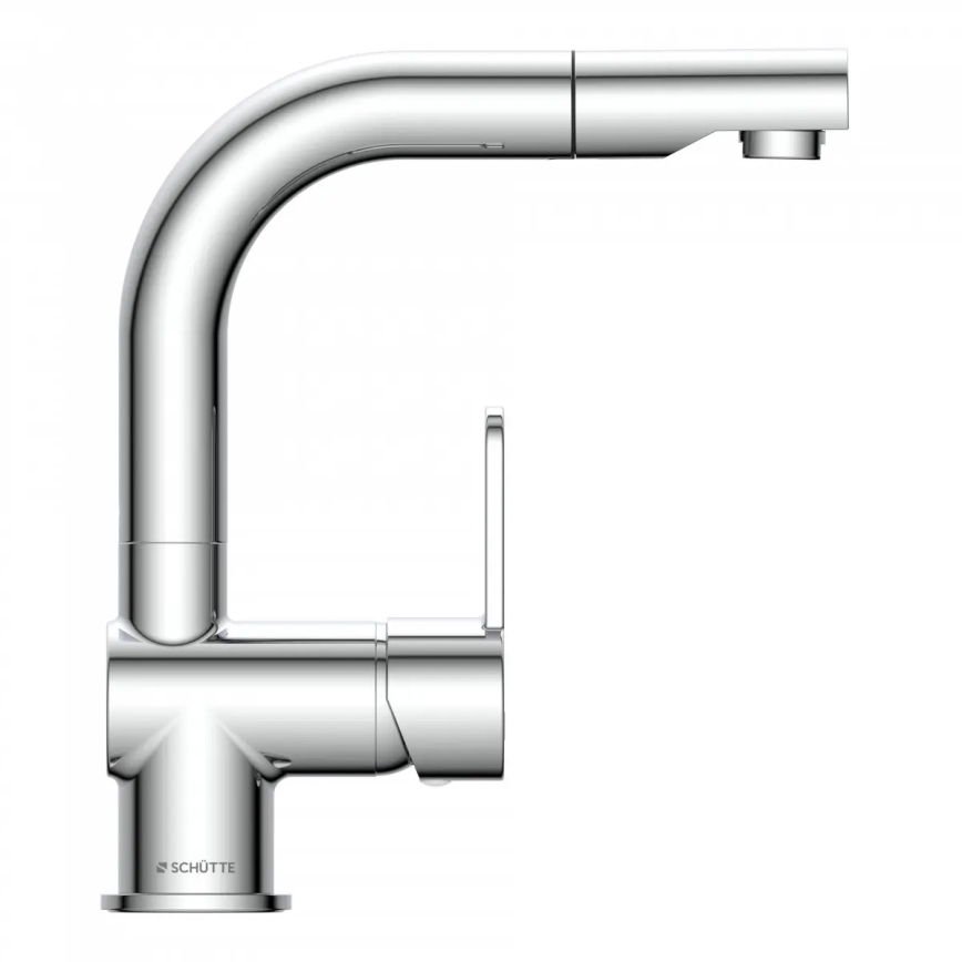 Schütte 79710 - Grifo de cocina con rociador extraíble LONDON, cromo brillante