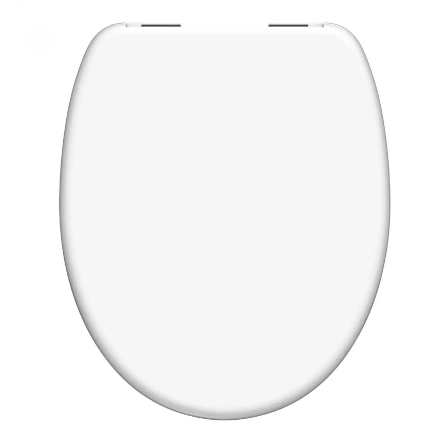 Schütte 82100-A - Asiento de inodoro blanco con cierre SoftClose, de duroplástico