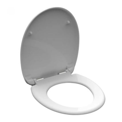 Schütte 82100-A - Asiento de inodoro blanco con cierre SoftClose, de duroplástico