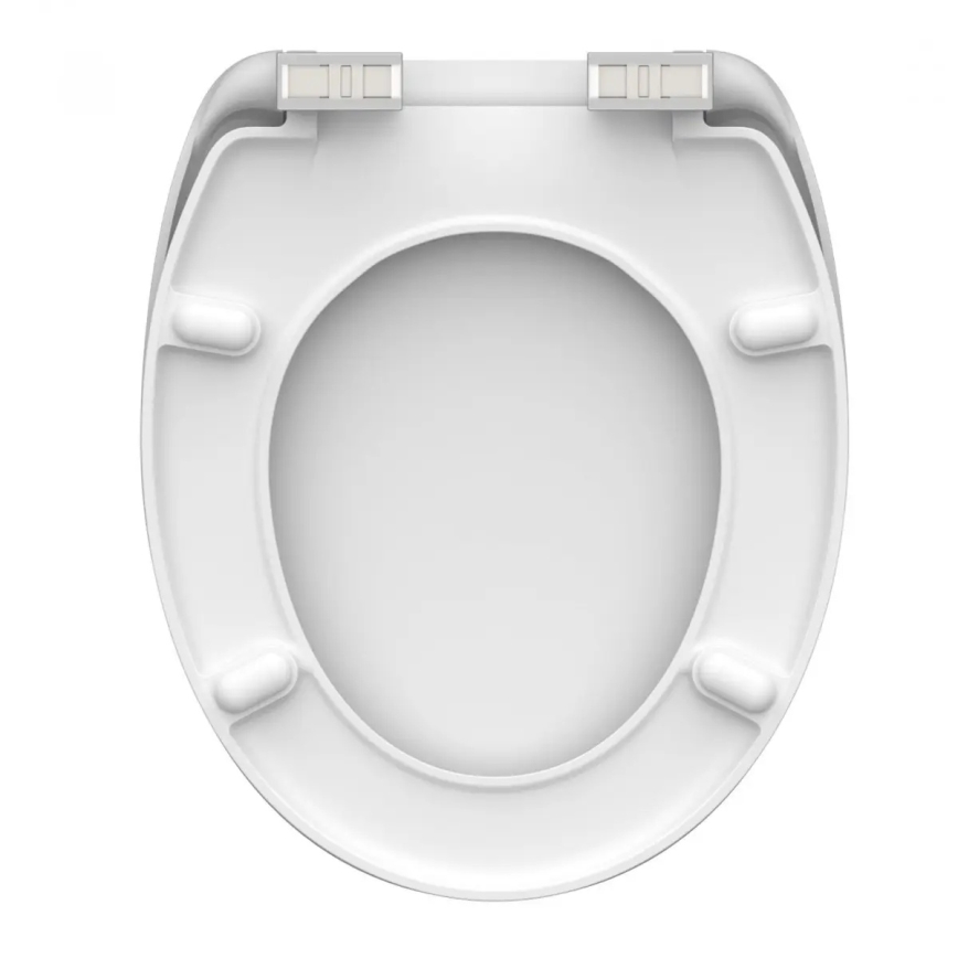 Schütte 82100-A - Asiento de inodoro blanco con cierre SoftClose, de duroplástico