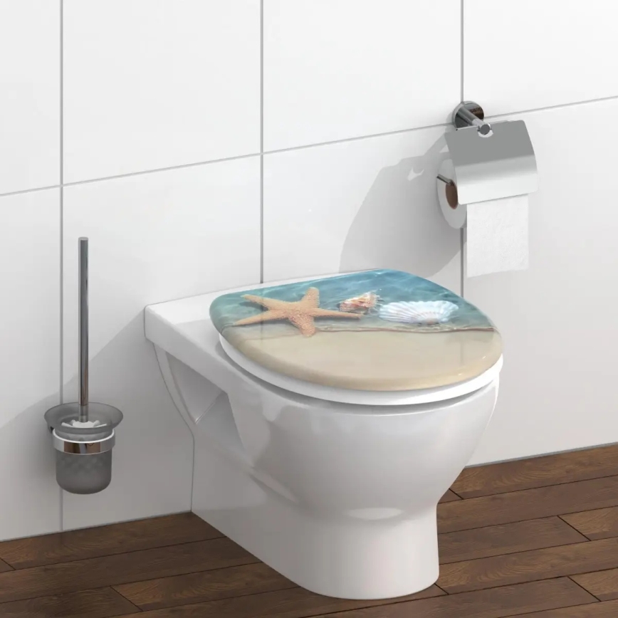 Schütte 82196 - Asiento de inodoro BEACH SoftClose de duroplástico