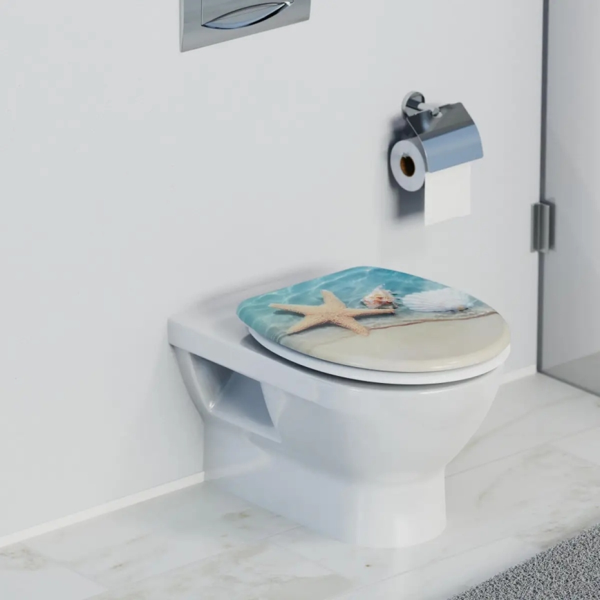 Schütte 82196 - Asiento de inodoro BEACH SoftClose de duroplástico