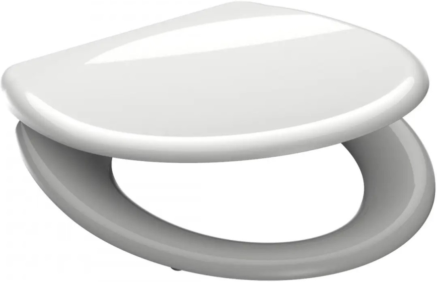 Schütte 82300-A - Asiento de inodoro BLANCO Duroplast con cierre amortiguado SoftClose
