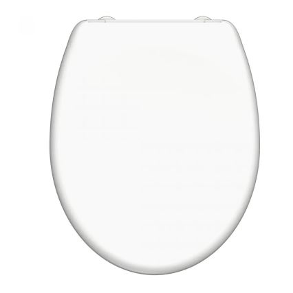 Schütte 82300-A - Asiento de inodoro BLANCO Duroplast con cierre amortiguado SoftClose