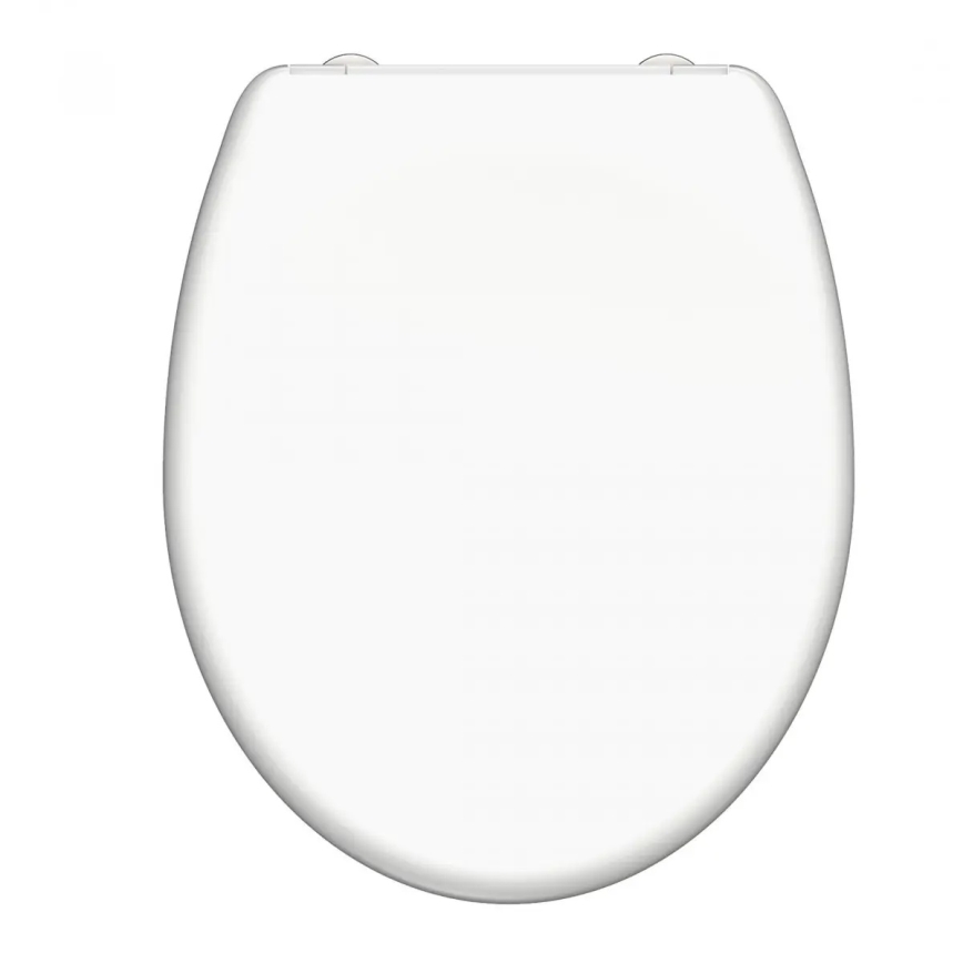 Schütte 82300-A - Asiento de inodoro BLANCO Duroplast con cierre amortiguado SoftClose
