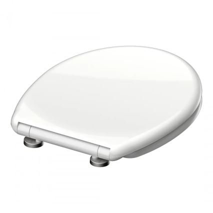 Schütte 82300-A - Asiento de inodoro BLANCO Duroplast con cierre amortiguado SoftClose