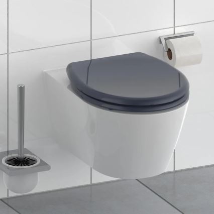 Schütte 82304-A - Asiento de inodoro ANTRACITA SoftClose de duroplástico