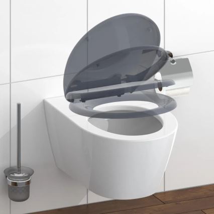 Schütte 82304-A - Asiento de inodoro ANTRACITA SoftClose de duroplástico