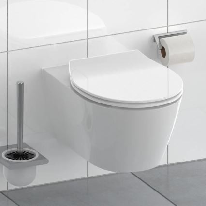 Schütte 82700 - Asiento de inodoro SLIM WHITE SoftClose de duroplástico