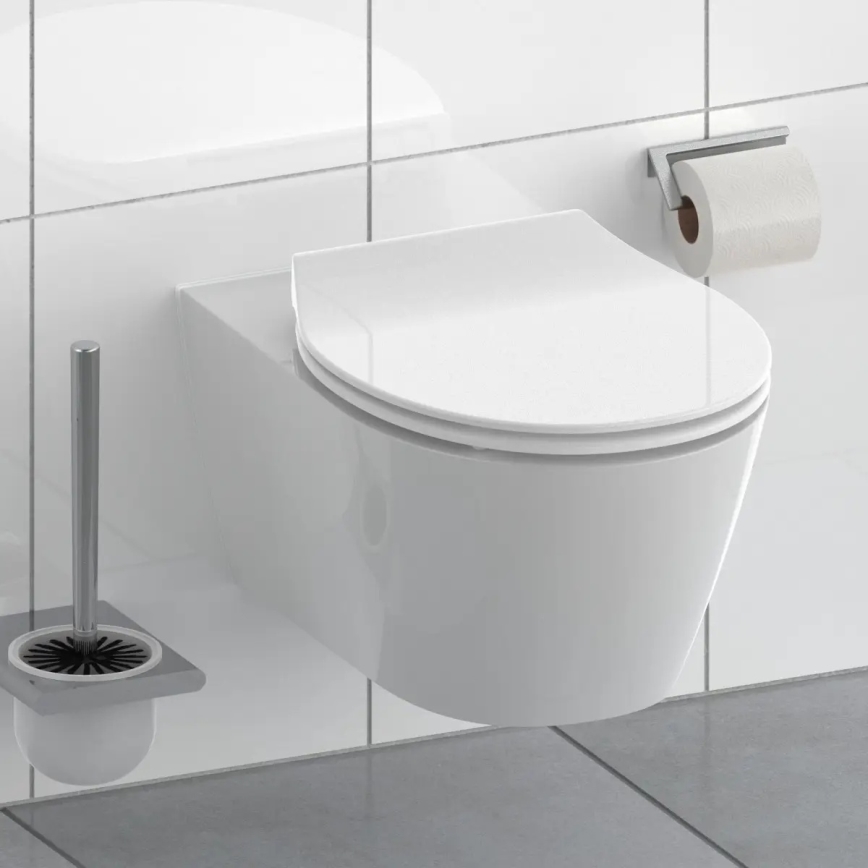 Schütte 82700 - Asiento de inodoro SLIM WHITE SoftClose de duroplástico