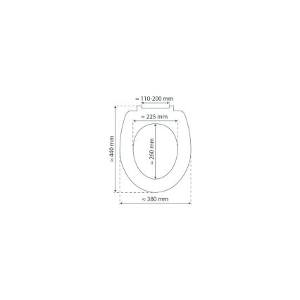 Schütte 84100-A - Asiento de inodoro blanco con cierre suave (SoftClose), en MDF