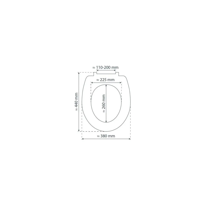 Schütte 84100-A - Asiento de inodoro blanco con cierre suave (SoftClose), en MDF