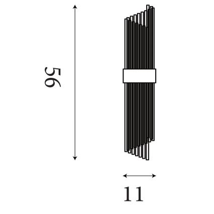 Searchlight - Aplique de pared LARA 2xE14/60W/230V