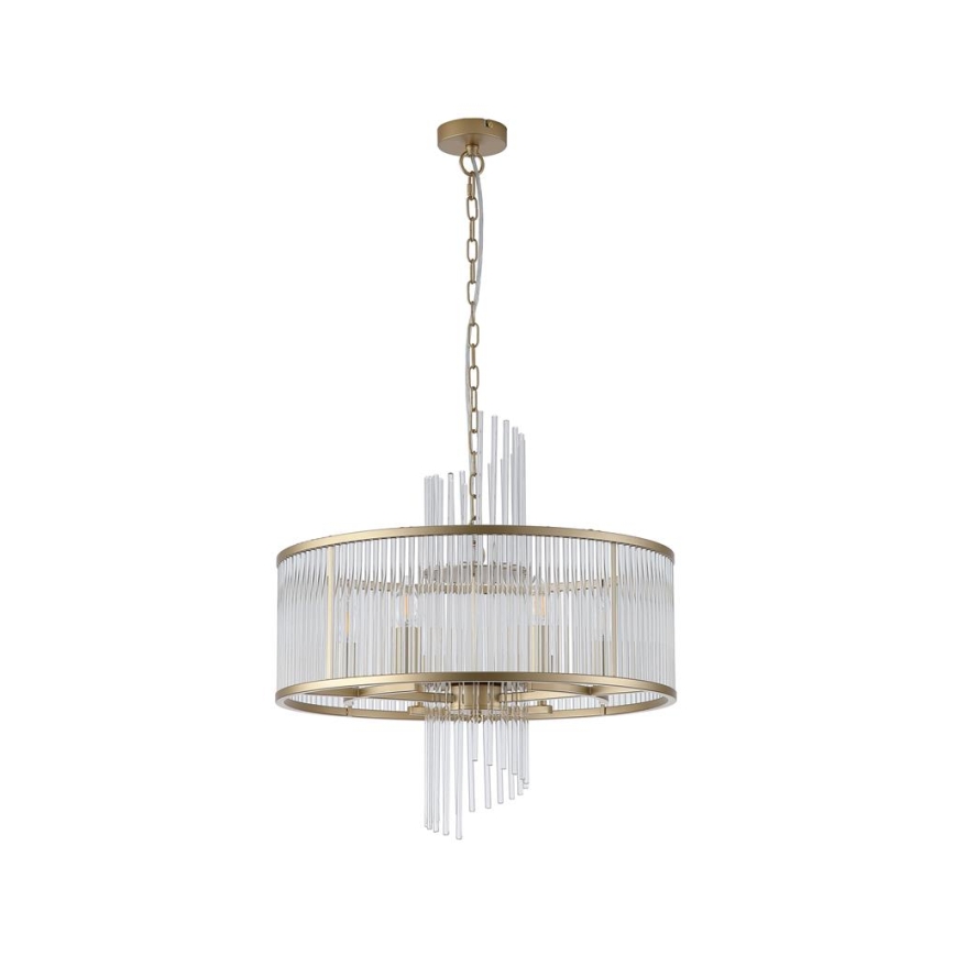 Searchlight - Lámpara de araña con cadena LARA 6xE14/60W/230V