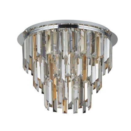 Searchlight - Plafón de cristal CLARISSA 5xE14/40W/230V