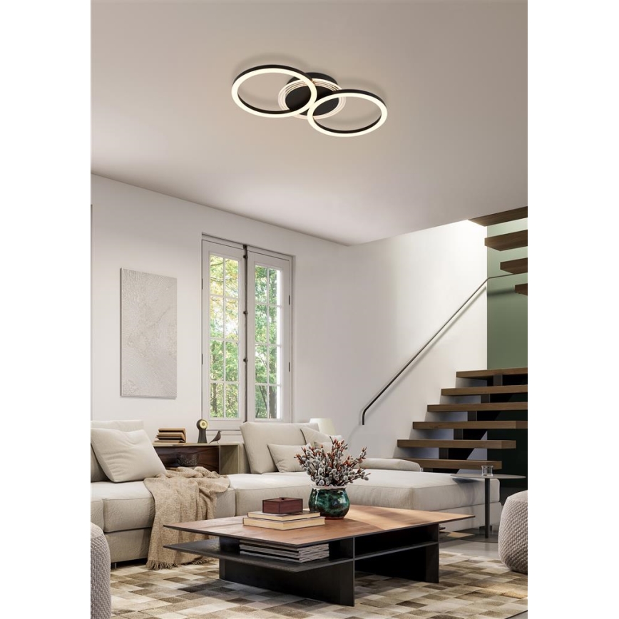 Searchlight - Lámpara de techo LED regulable CONTOUR LED/24W/230V 3000K