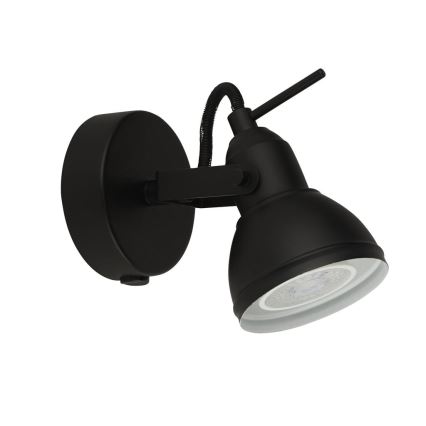 Searchlight - Foco de pared FOCUS 1xGU10/50W/230V negro