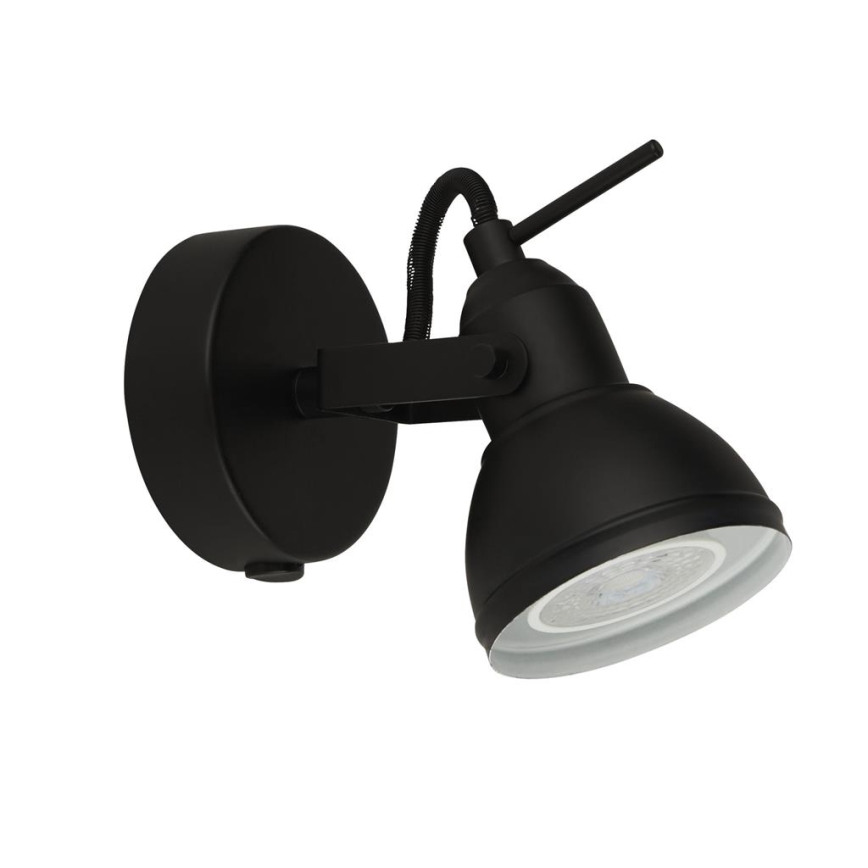 Searchlight - Foco de pared FOCUS 1xGU10/50W/230V negro