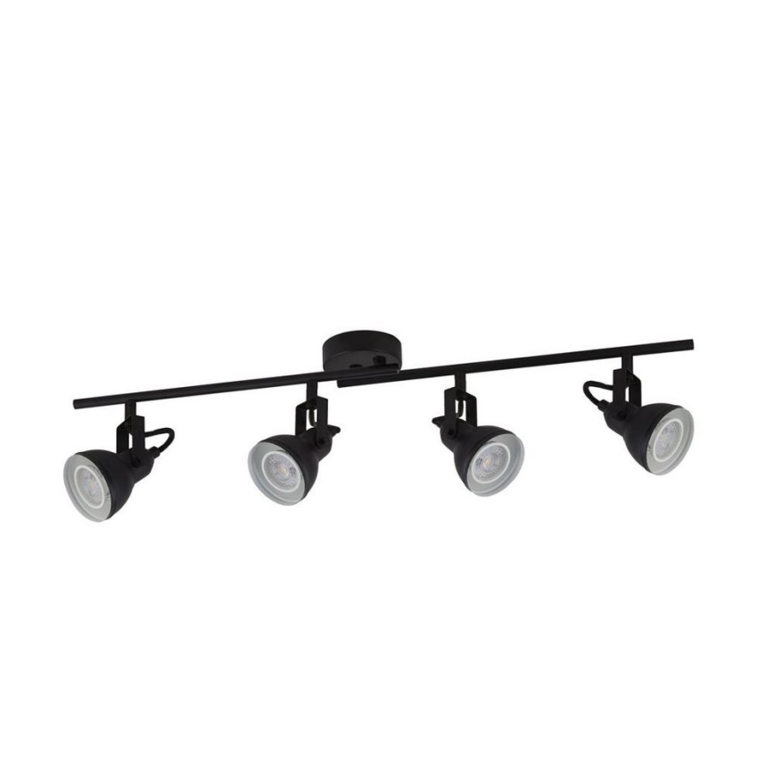 Searchlight - Foco de techo FOCUS 4xGU10/50W/230V negro
