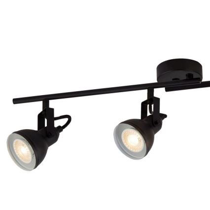 Searchlight - Foco de techo FOCUS 4xGU10/50W/230V negro