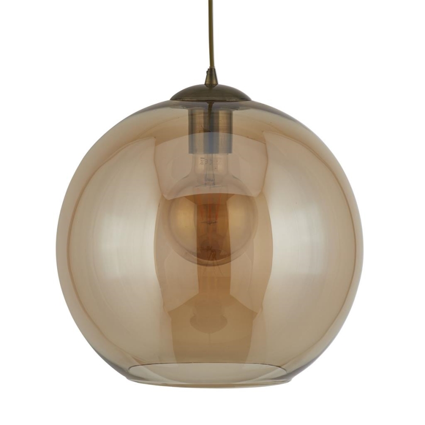 Searchlight - Lámpara colgante BALL 1xE27/60W/230V bronce