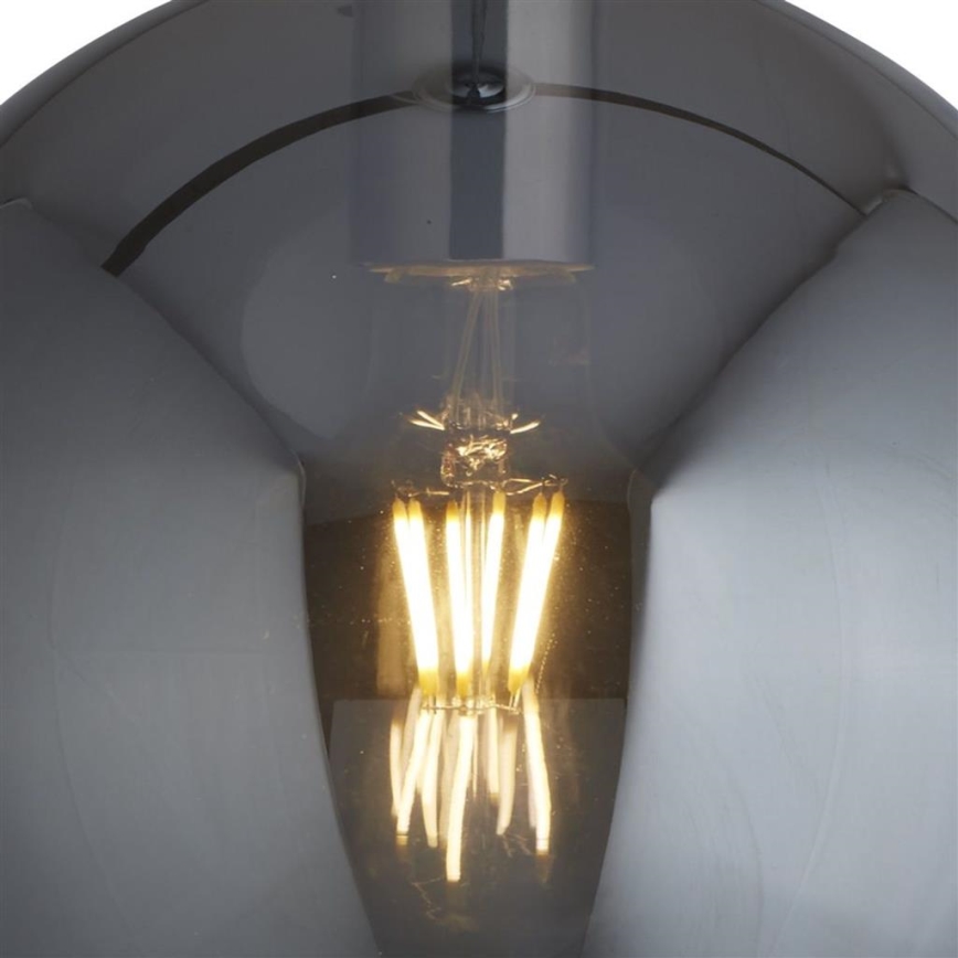 Searchlight - Lámpara colgante BALL 1xE27/60W/230V plata