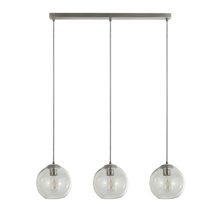Searchlight - Lámpara colgante PENDANT 3xE27/40W/230V cromo mate