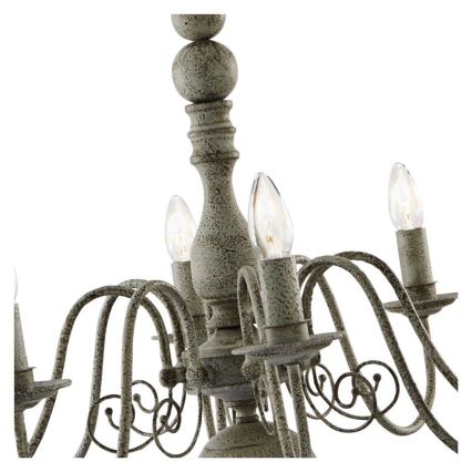 Searchlight - Lámpara colgante con cadena GREYTHORNE 8xE14/40W/230V