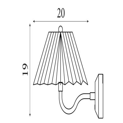 Searchlight - Aplique de pared LED regulable DANISH LED/1,5W/230V