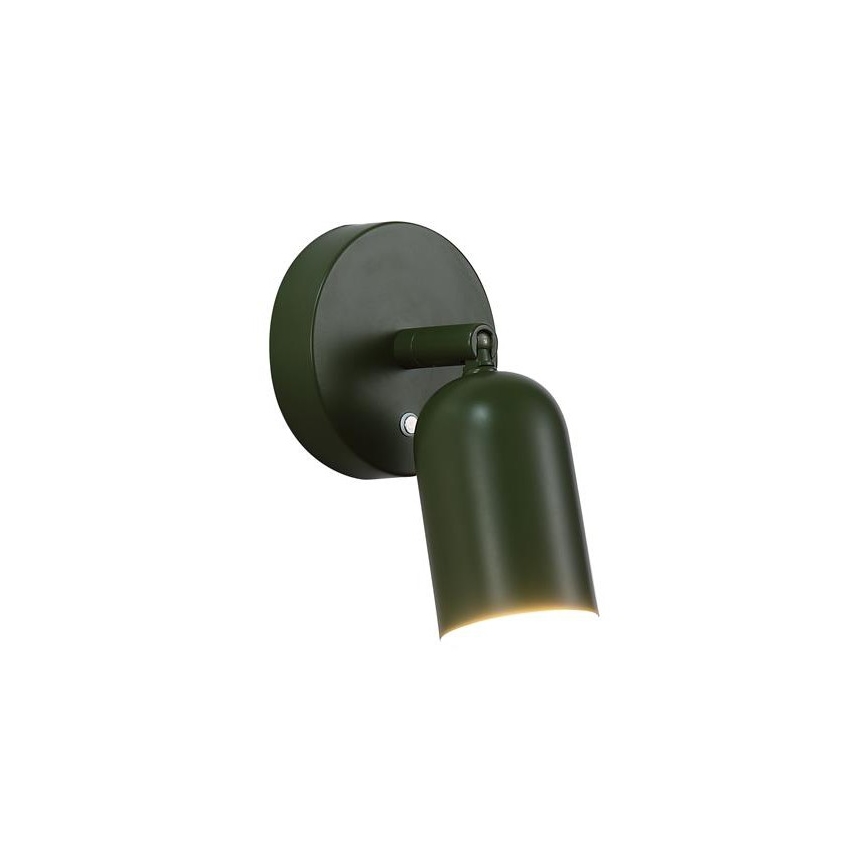 Searchlight - LED Aplique de pared recargable y regulable CONE LED/1,5W/5V zelená