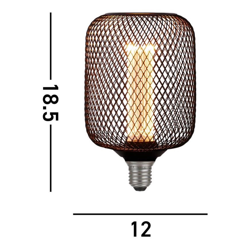 Searchlight - Bombilla LED regulable decorativa WIRE MESH E27/4,5W/230V 2700K