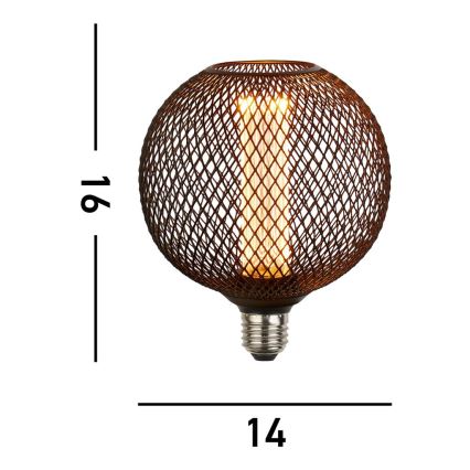Searchlight  - Bombilla decorativa LED regulable WIRE MESH E27/4,5W/230V 2700K