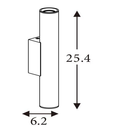 Searchlight - Aplique de pared BEACON 2xGU10/10W/230V dorado
