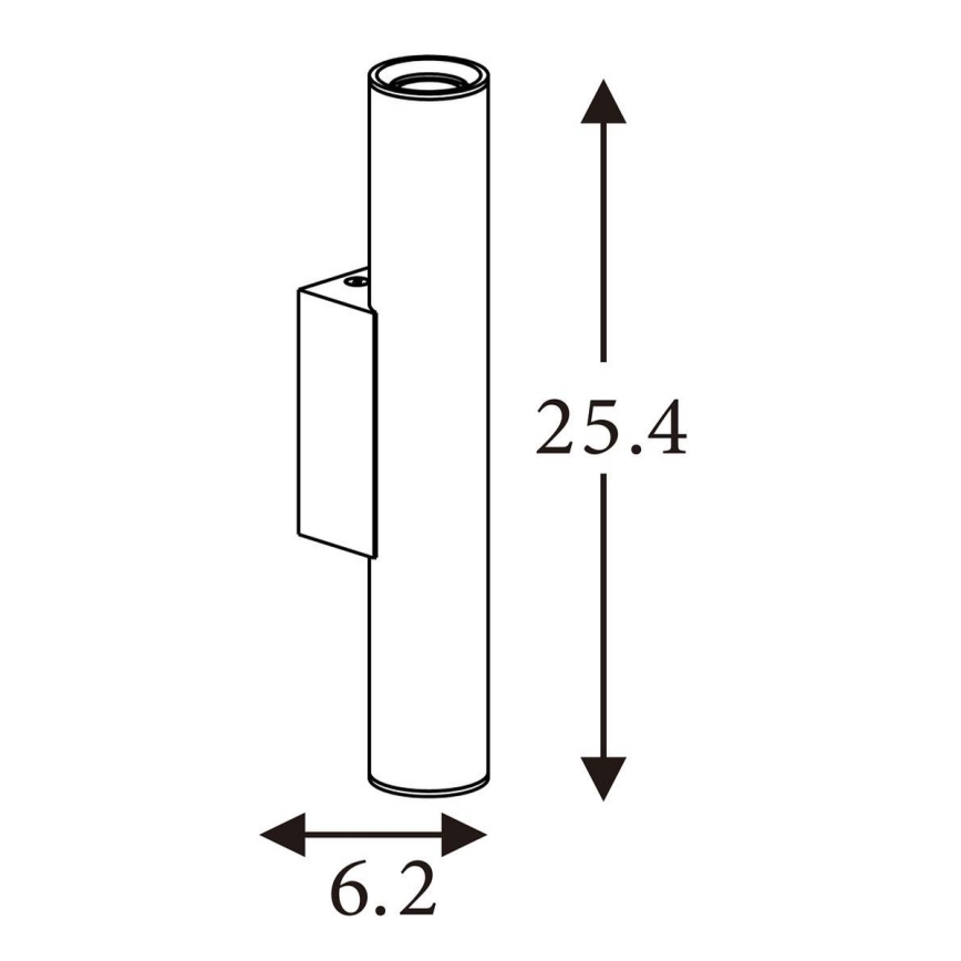 Searchlight - Aplique de pared BEACON 2xGU10/10W/230V marrón
