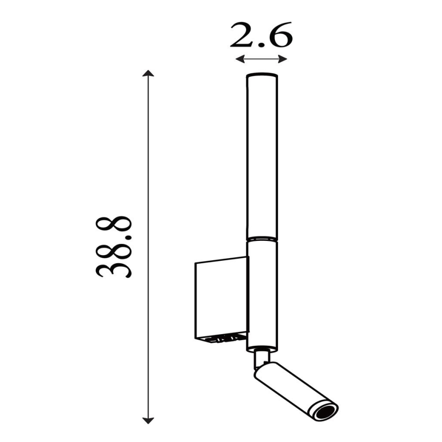 Searchlight - Foco LED orientable ARCHITECT LED/7W/230V, negro