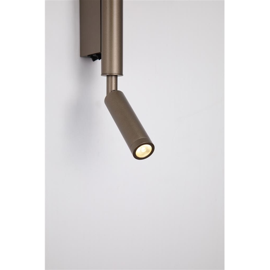 Searchlight - Foco ARCHITECT LED/7W/230V marrón